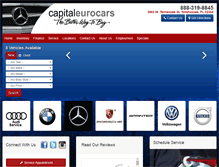Tablet Screenshot of capitaleurocars.com